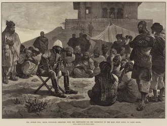 The Afghan War, Major Cavagnari arranging with the Shinwarries for the Protection of the Road from Dakka to Lundi Khana